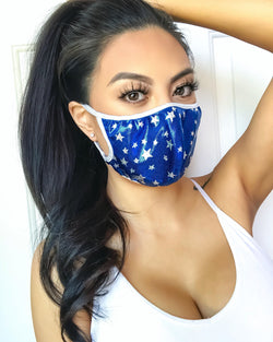 Multi-Layered Face Mask - Stars