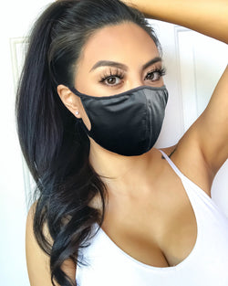 Multi-Layered Face Mask - Black