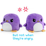 TeeTurtle Reversible Penguin: Blue/Purple Plushmate (Mini)