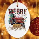 Merry Christmas Farm Animal Ornament