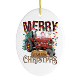 Merry Christmas Farm Animal Ornament