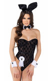 8pc Sheer Playboy Bodysuit