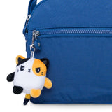 TeeTurtle Plushie Charm Keychain: Angry Calico Cat