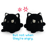 TeeTurtle Reversible Cat: Black Plushmate (Mini)