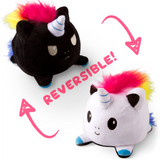 TeeTurtle Reversible Unicorn: White/Black (Mini)