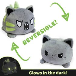 TeeTurtle Reversible Catzilla: Gray Glow (Mini)