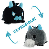 TeeTurtle Reversible Dragon: Gray Bearded/Black (Mini)