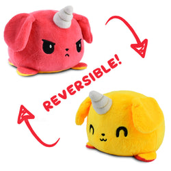 TeeTurtle Reversible Puppicorn: Yellow/Red (Mini)