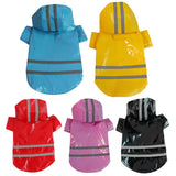 Waterproof Dog Jacket PU Dog Raincoat For Small Dogs Cats Reflective Puppy Raincape Chihuahua Yorkies Raincoat Pet Poncho