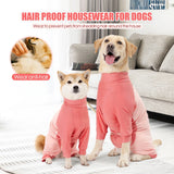 Dog Pajamas - Four-Legged Cotton Jumpsuit for Small, Medium & Large Dogs