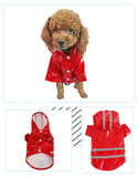 Waterproof Dog Jacket PU Dog Raincoat For Small Dogs Cats Reflective Puppy Raincape Chihuahua Yorkies Raincoat Pet Poncho