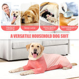 Dog Pajamas - Four-Legged Cotton Jumpsuit for Small, Medium & Large Dogs