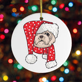 Shih Tzu Christmas Ornament