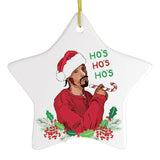 Ho’s Ho’s Ho’s Funny Hiphop Style Christmas Ornament