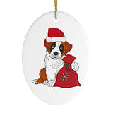 St Bernard Dog Christmas Ornament