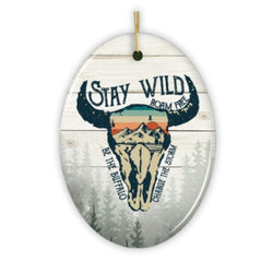 Vintage Buffalo Wild Nature Ornament