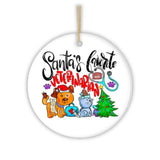 Santa’s Favorite Veterinarian Christmas Ornament, Veterinary Holiday Appreciation Gift