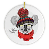 Winter Koala Christmas Ornament