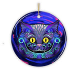 Cheshire Cat Christmas Ornament