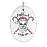 Heavy Metal Emo Christmas Santa Ornament