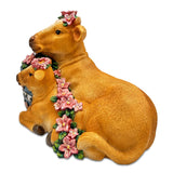 Best Mom Cow and Calf Charming Figurine, 6" Keepsake Jersey Statue and Mother’s Day Gift