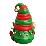 Cheerful Elf Gnome Festive Figurine, 8" Christmas Garden Statue