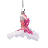 Classic Ballerina Dress Handcrafted Glass Ornament, Ballet Dancer Gift