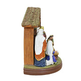 Radiant Nativity Scene Handcrafted Statue Figurine, 7" Birth of Jesus Christian Home Decoration