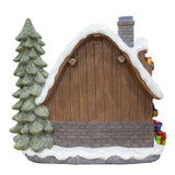 Santa's Workshop Delight Figurine, 10" Christmas Station with Elves