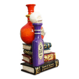 Sorcerer’s Syrups Spooky Lighted Figurine, 8" Potions Poisons and Books Halloween Statue