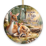 Bambi A Life in the Woods Ornament, Children Story Christmas Gift and Decor