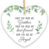 My Brother, My Angel Ornament, Sentimental Memorial Christmas Gift