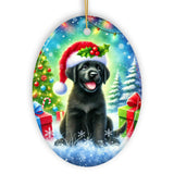 Sparkling Yuletide Black Labrador Retriever Ornament, Joyful Christmas Gift