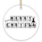 Periodic Table Scientist Christmas Ornament