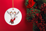 Winter Goat Christmas Ornament