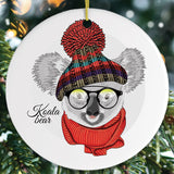 Winter Koala Christmas Ornament