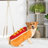 AnniePaw Adorable Hot Dog Halloween Costume: Fun Pet Clothes for Puppies Dogs Cats  Dachshunds - Perfect for Festive Season Photo Shoots