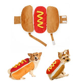 AnniePaw Adorable Hot Dog Halloween Costume: Fun Pet Clothes for Puppies Dogs Cats  Dachshunds - Perfect for Festive Season Photo Shoots