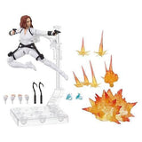 Black Widow Marvel Legends 6-Inch Deluxe White Costume Action Figure with Stand