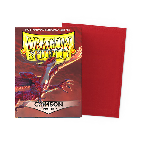 Crimson - Matte Sleeves - Standard Size