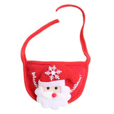 AnniePaw Christmas Santa Hat & Bandana Set - Dog Costume Accessories