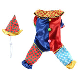 Anniepaw Clown Cosplay Pet Costume: Halloween Outfit for Small Dogs Cats Chihuahua Puppy Clothing and Accessories