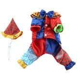 Anniepaw Clown Cosplay Pet Costume: Halloween Outfit for Small Dogs Cats Chihuahua Puppy Clothing and Accessories