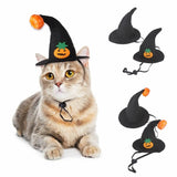 Anniepaw Dog Cat Halloween Witch Hat Pumpkin Smile Costume Photo Prop Party Headwear