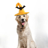 Anniepaw Dog Cat Halloween Witch Hat Pumpkin Smile Costume Photo Prop Party Headwear