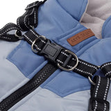 Anniepaw Dog Jacket with Harness Winter Warm Waterproof Coat for Small Large Dogs Chihuahua French Bulldog Outfits