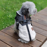 Anniepaw Dog Jacket with Harness Winter Warm Waterproof Coat for Small Large Dogs Chihuahua French Bulldog Outfits