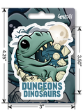 Sticker: Dungeons & Dinosaurs Waterproof Die Cut