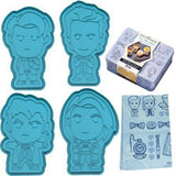 Eaglemoss Doctor Who Tea Time Lords Cookie Cutter & Tea Towel Tin