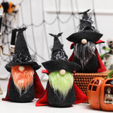 Exotic Vampire Gnomes, Spooky Plush Halloween Decoration with Bats